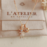 Collar Niña Corazón - Colección Acero